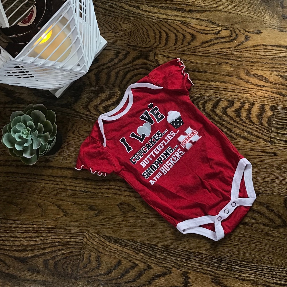 Nebraska Cornhuskers Baby Girl Onesie 3/6 Months